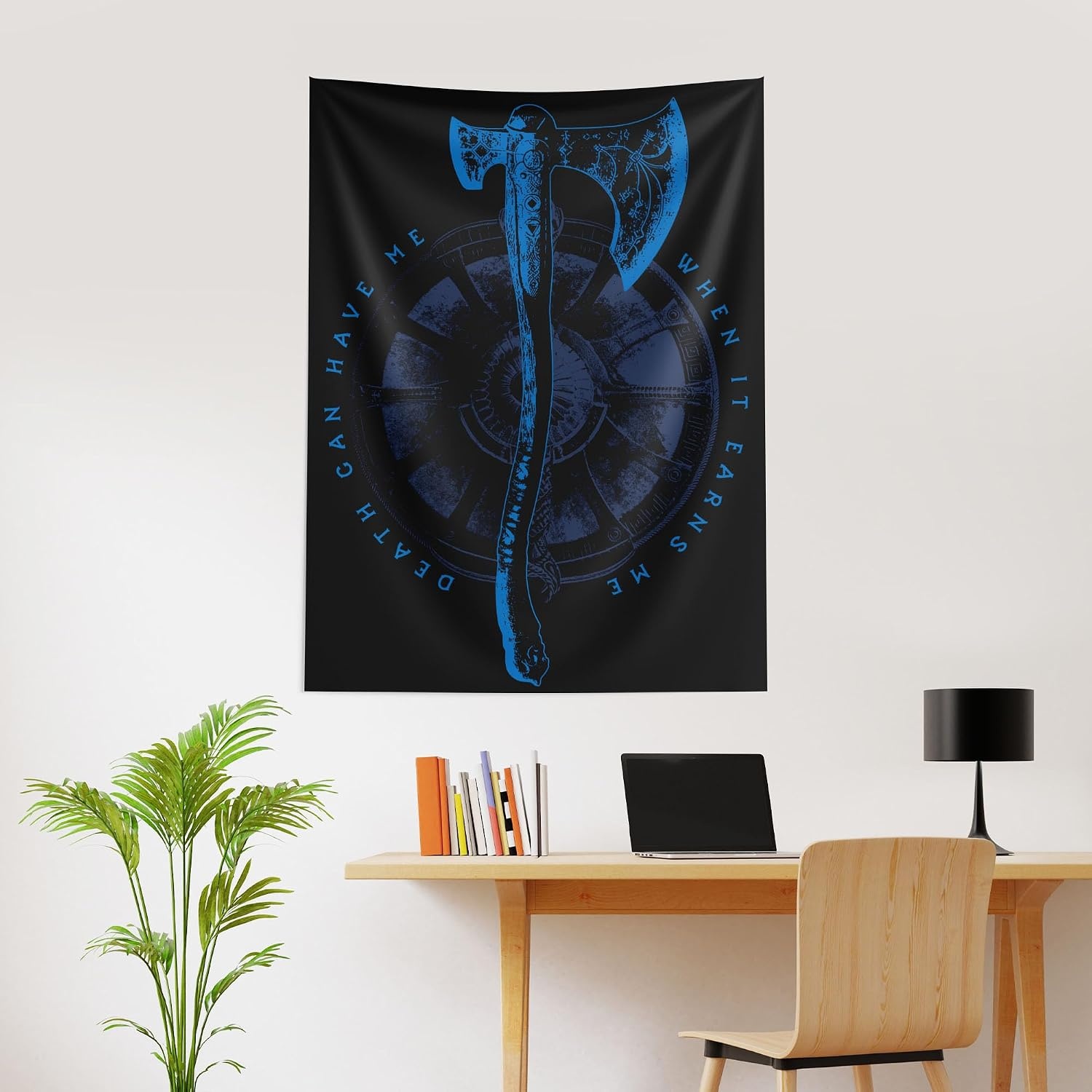 image:imageNorthwest Bluey Happy Explorers Wall Hanging Tapestry Nursery Playroom Decor Lightweight Washable Fade Resistant 40x57 inchesGod Of War Death Can Have Me