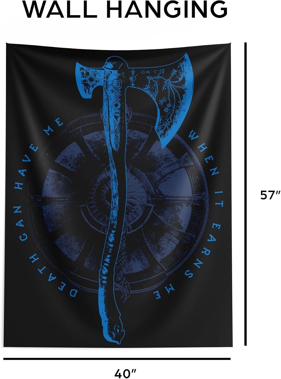 image:imageNorthwest Bluey Happy Explorers Wall Hanging Tapestry Nursery Playroom Decor Lightweight Washable Fade Resistant 40x57 inchesGod Of War Death Can Have Me