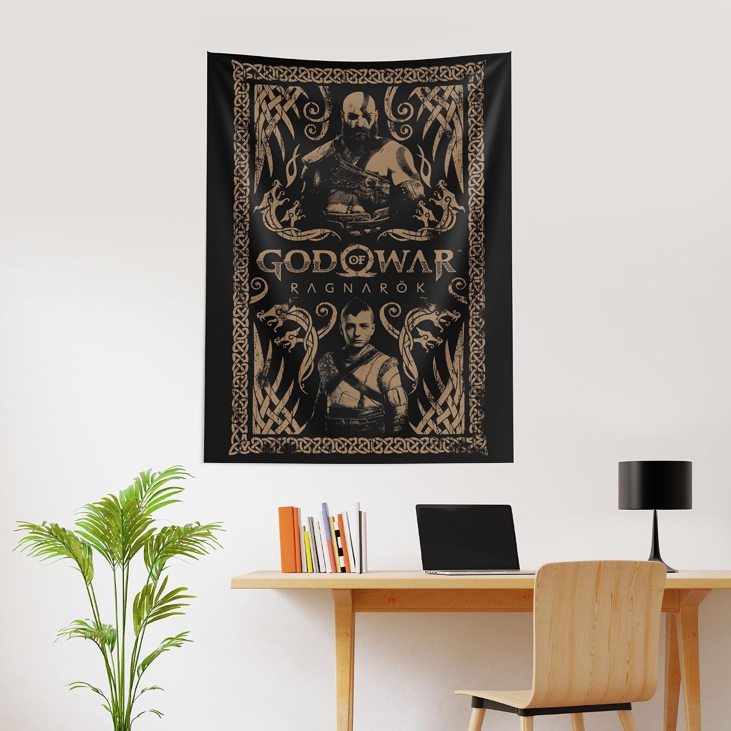 image:imageNorthwest Bluey Happy Explorers Wall Hanging Tapestry Nursery Playroom Decor Lightweight Washable Fade Resistant 40x57 inchesGod Of War Wrath Of The Gods