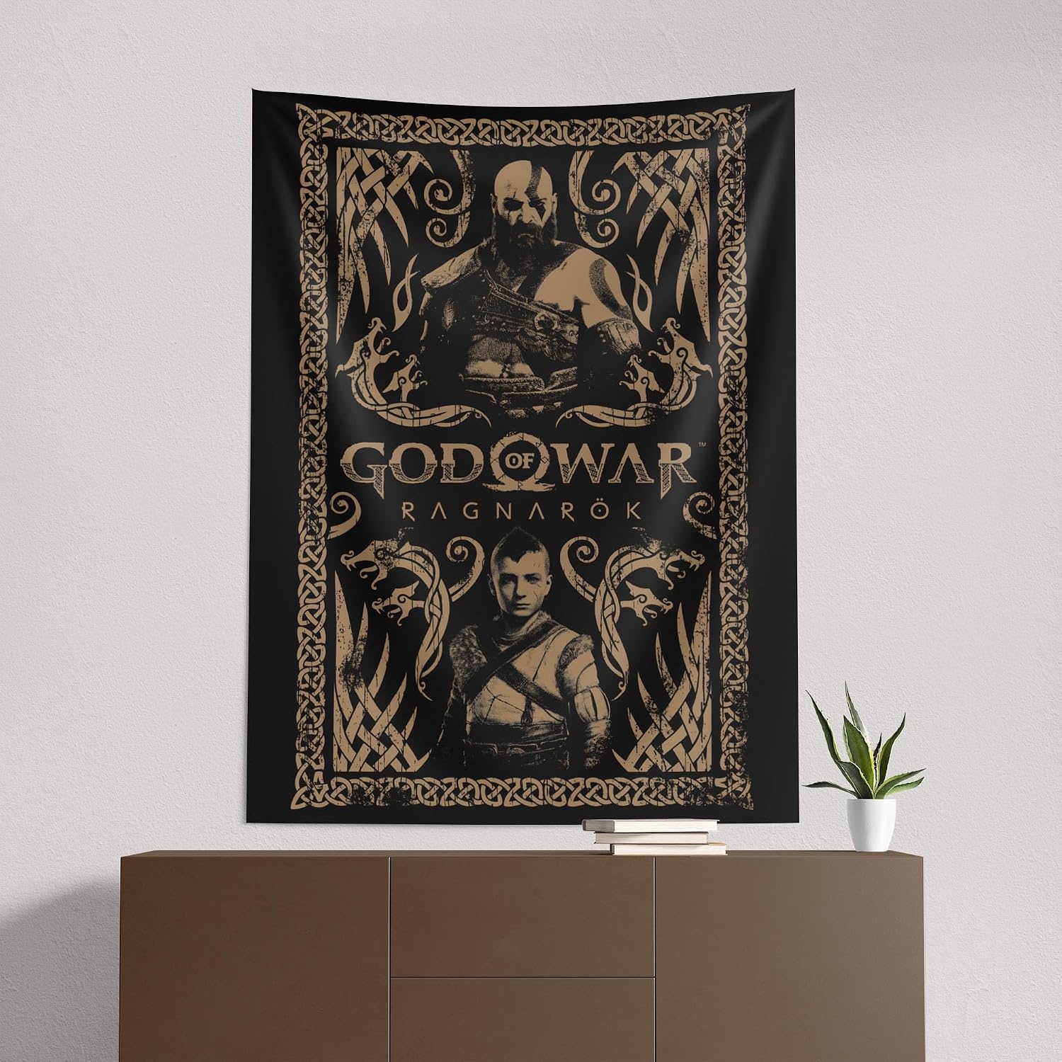 image:imageNorthwest Bluey Happy Explorers Wall Hanging Tapestry Nursery Playroom Decor Lightweight Washable Fade Resistant 40x57 inchesGod Of War Wrath Of The Gods