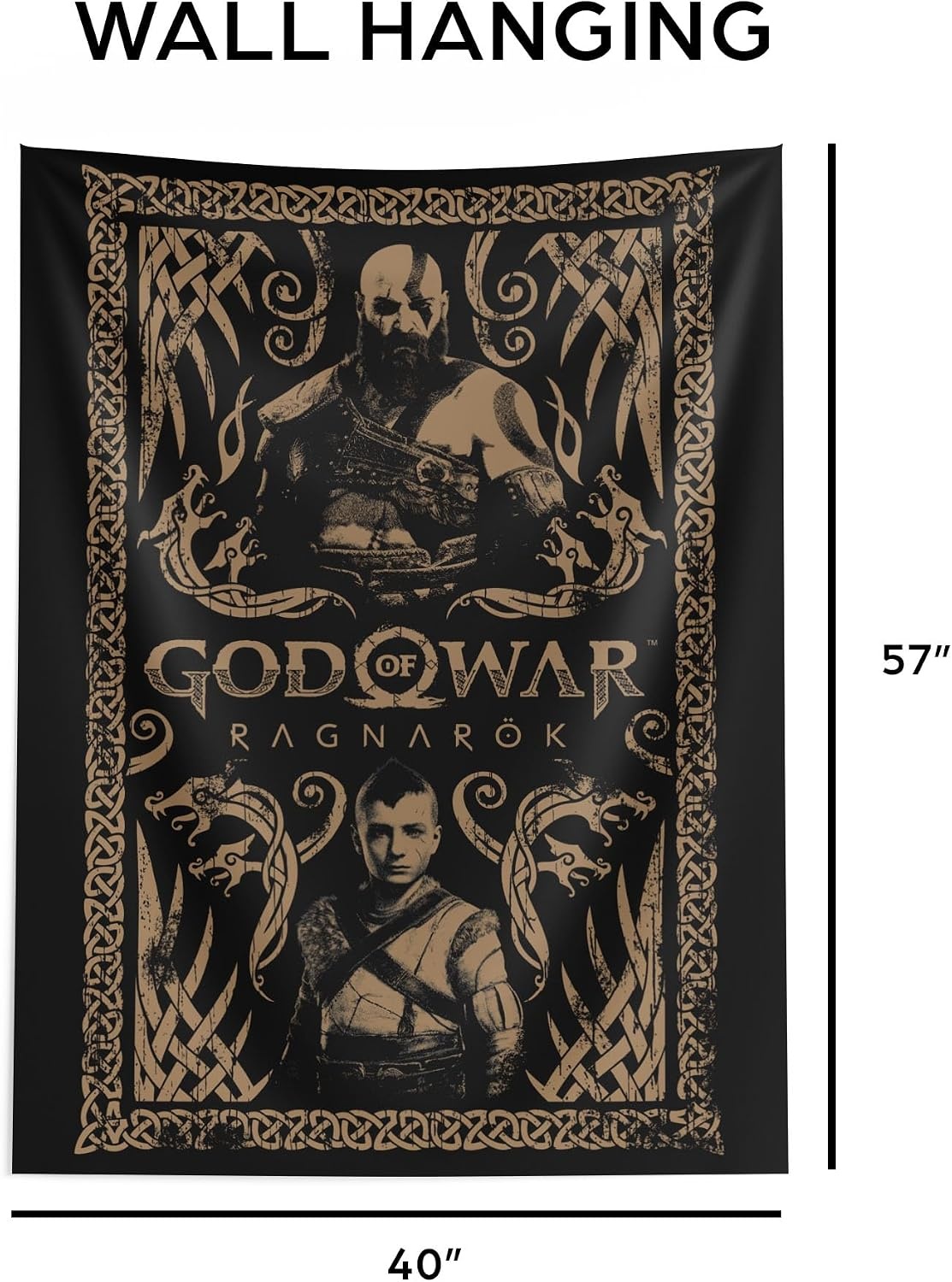 image:imageNorthwest Bluey Happy Explorers Wall Hanging Tapestry Nursery Playroom Decor Lightweight Washable Fade Resistant 40x57 inchesGod Of War Wrath Of The Gods