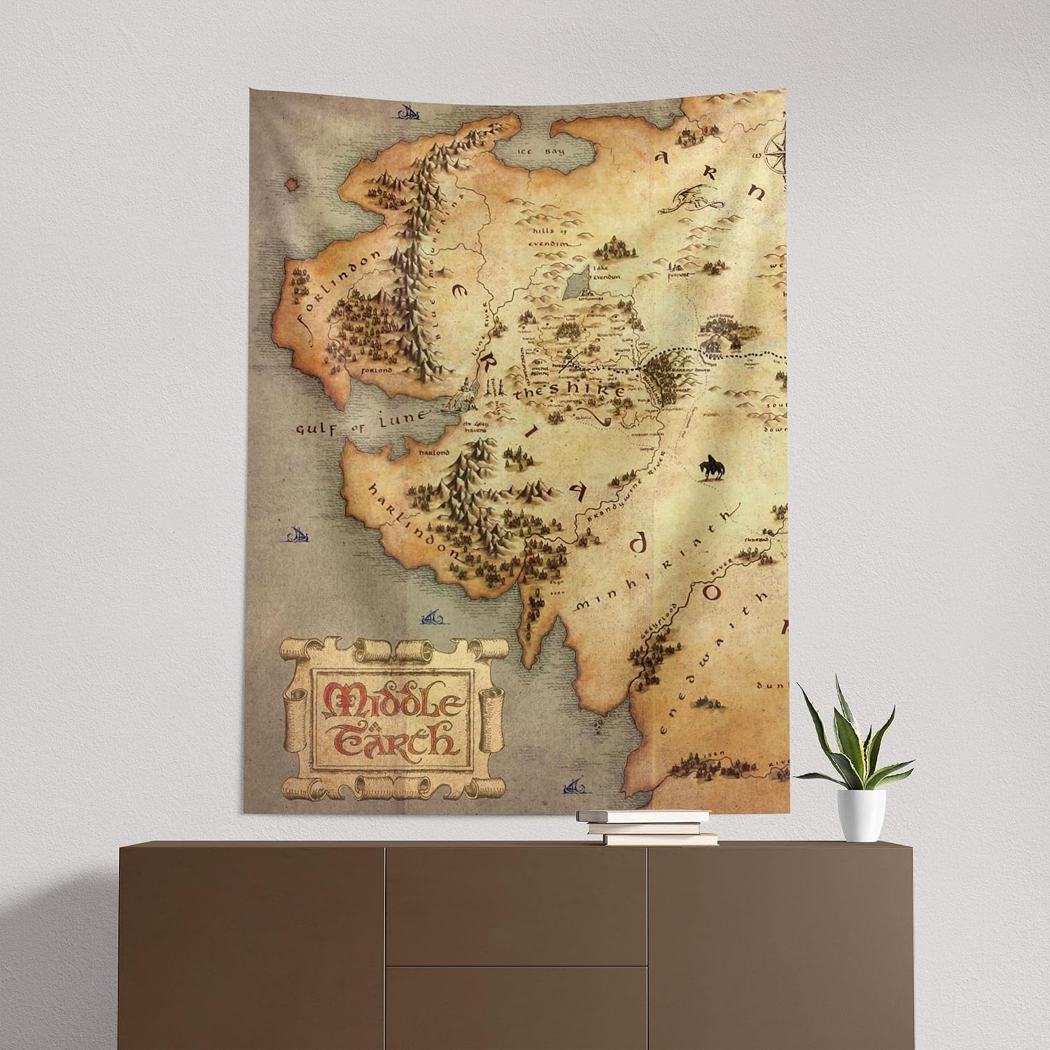 image:imageNorthwest Bluey Happy Explorers Wall Hanging Tapestry Nursery Playroom Decor Lightweight Washable Fade Resistant 40x57 inchesLord of the Rings Beyond the Shire