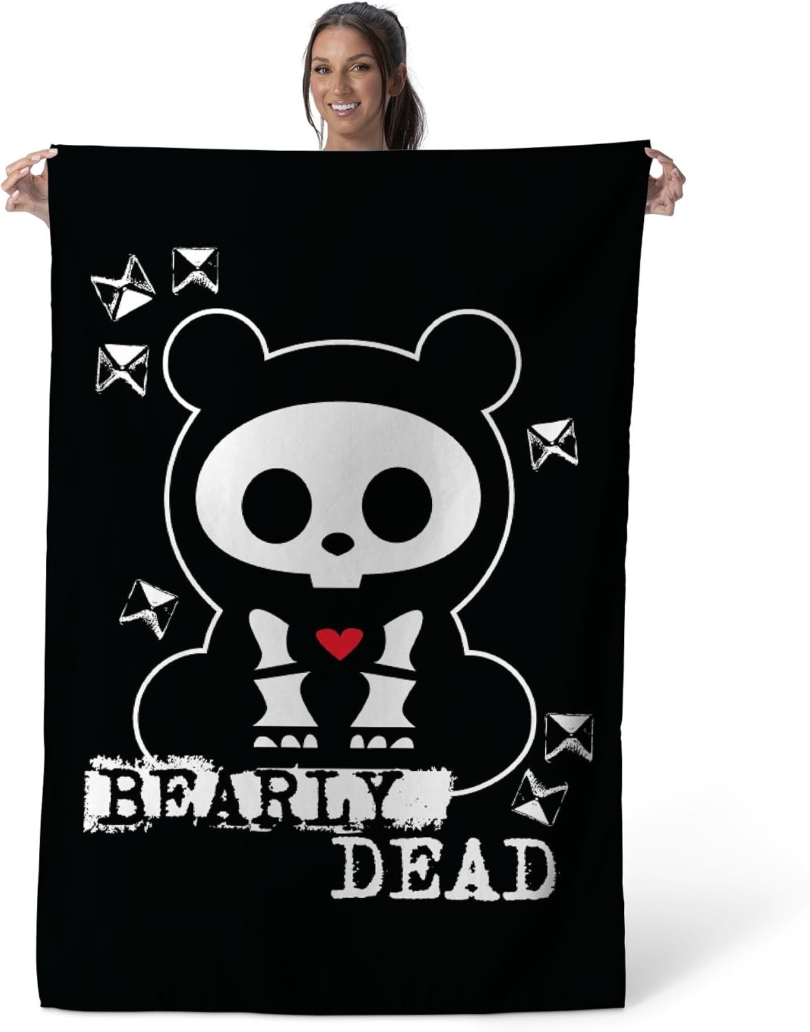 image:imageNorthwest Bluey Happy Explorers Wall Hanging Tapestry Nursery Playroom Decor Lightweight Washable Fade Resistant 40x57 inchesSkelanimals Bearly Dead