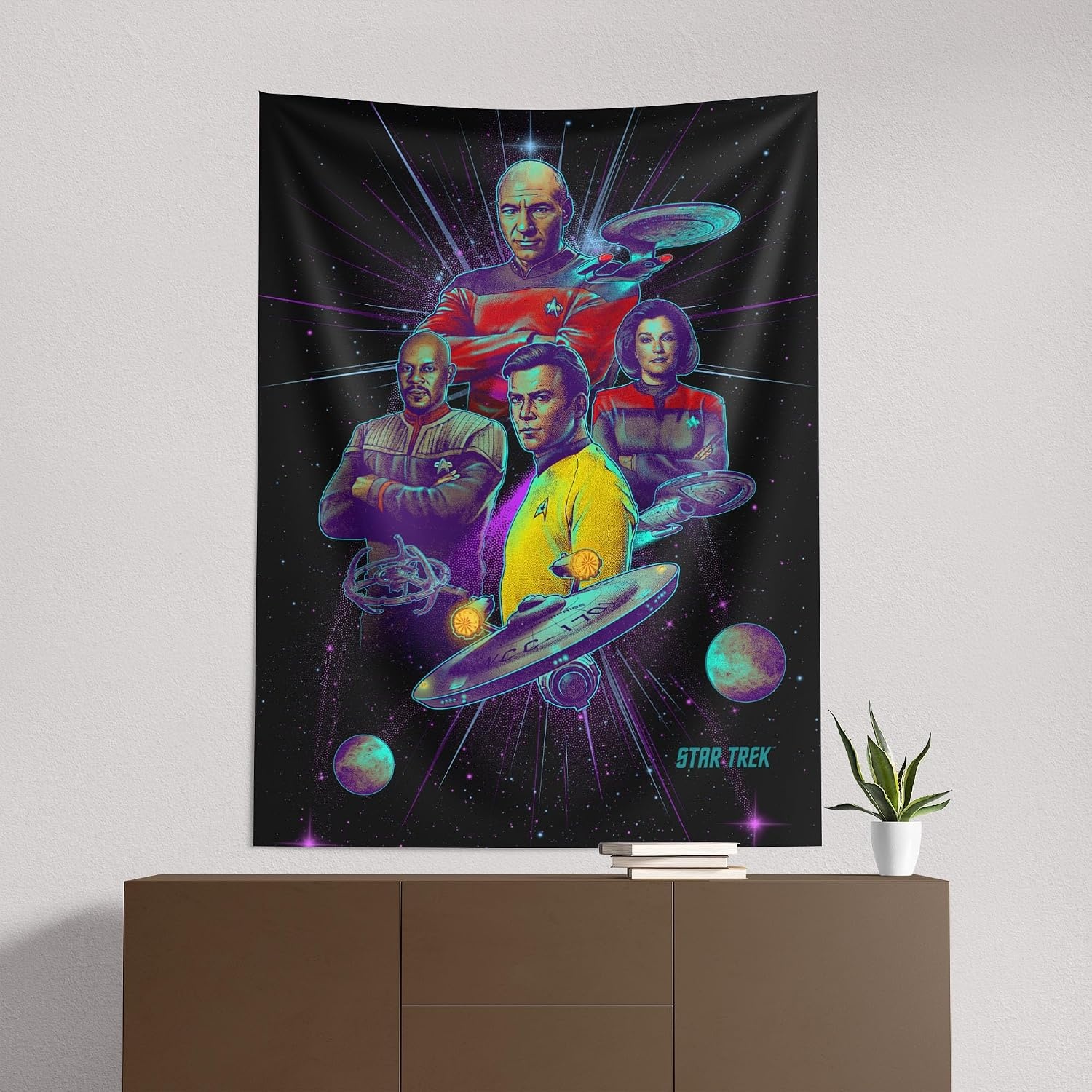 image:imageNorthwest Bluey Happy Explorers Wall Hanging Tapestry Nursery Playroom Decor Lightweight Washable Fade Resistant 40x57 inchesStar Trek Captains Orders