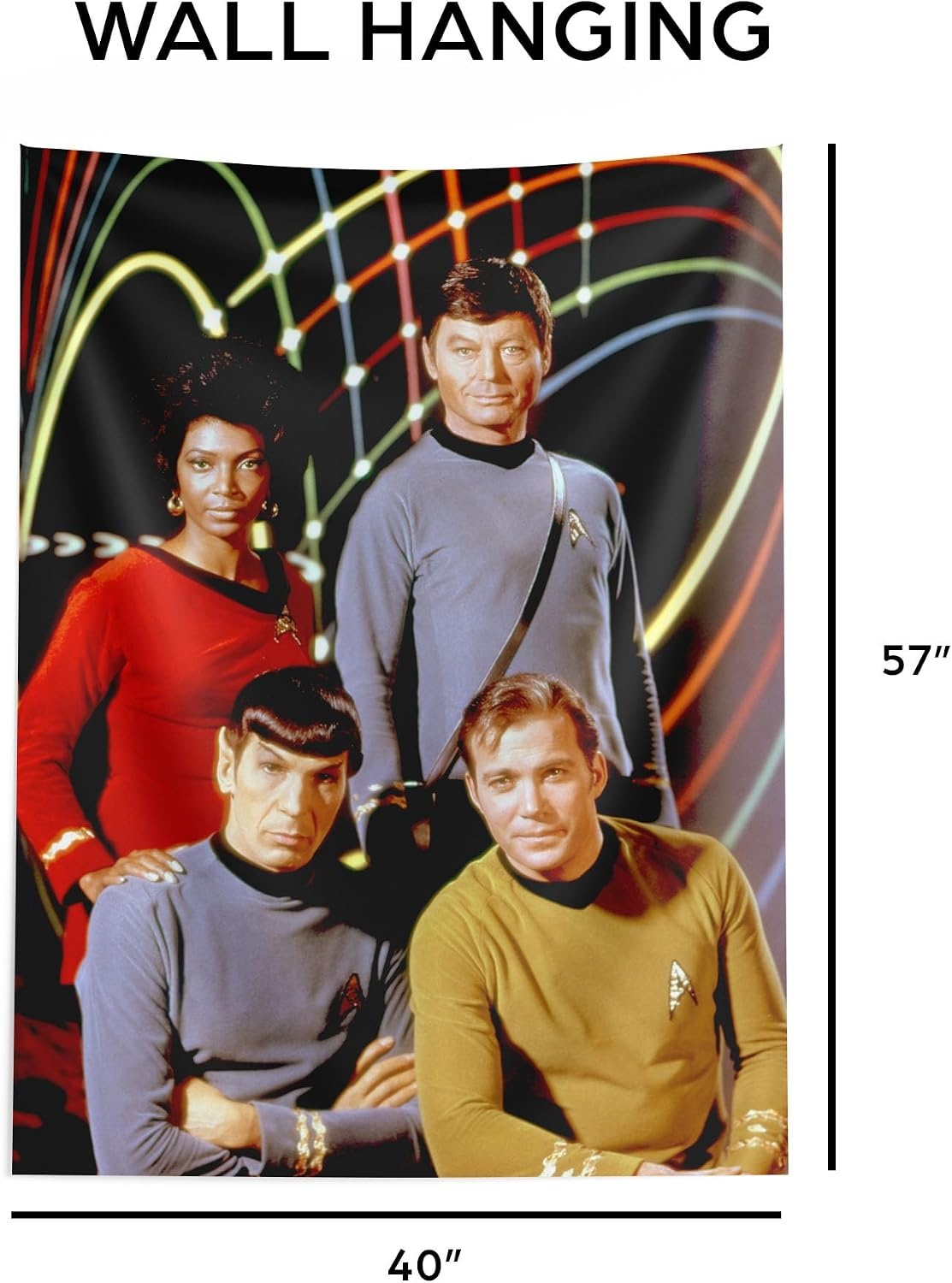 image:imageNorthwest Bluey Happy Explorers Wall Hanging Tapestry Nursery Playroom Decor Lightweight Washable Fade Resistant 40x57 inchesStar Trek Original Series