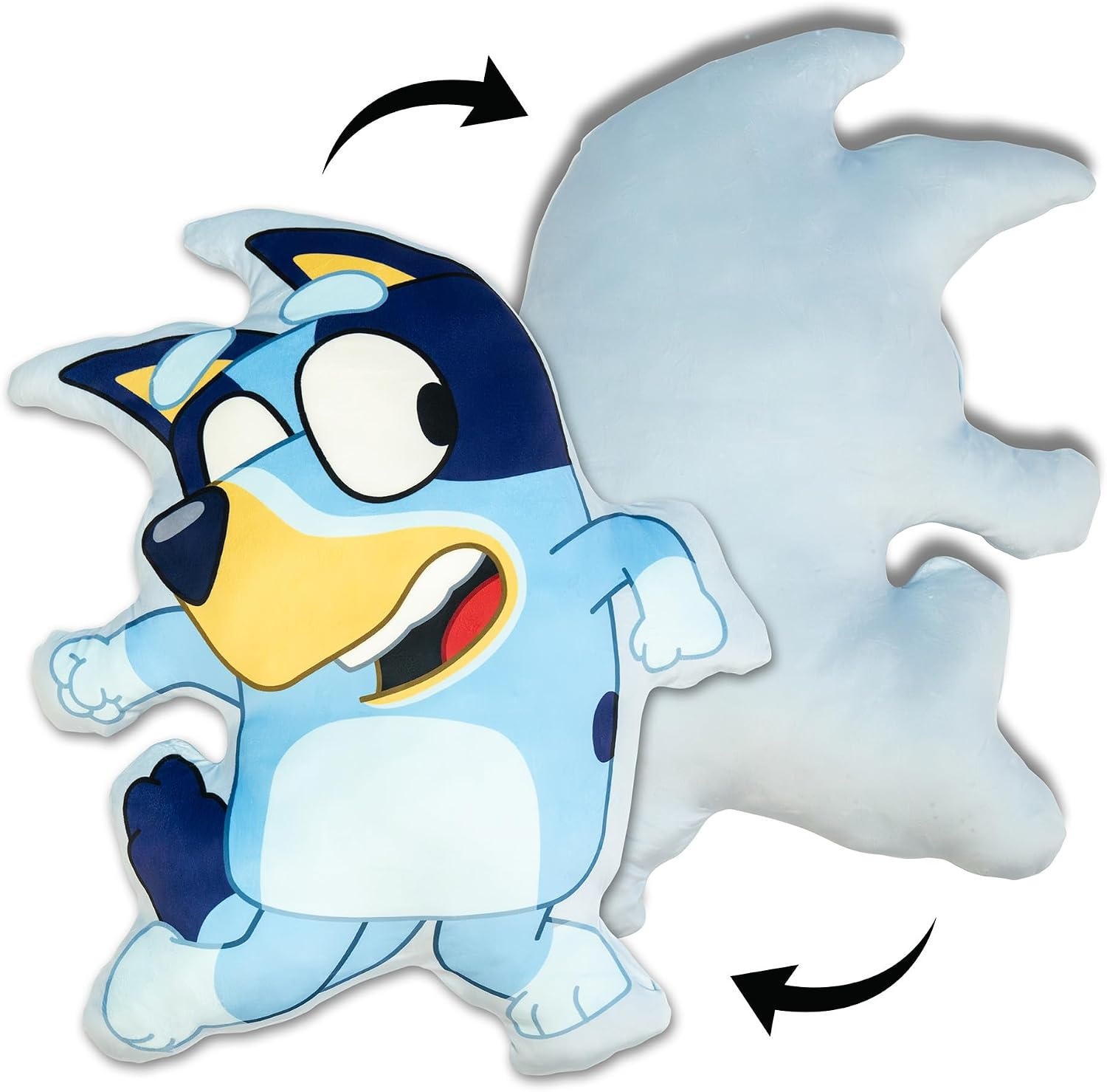 image:imageNorthwest Bluey and Bingo Rainbow Cloud Pal and Throw Blanket Set Soft 50 x 60 Inch Fleece Throw with 24 Inch Character Shaped Pillow Cozy 2Piece Gift Set for Bedroom or TravelBluey and Family Dance