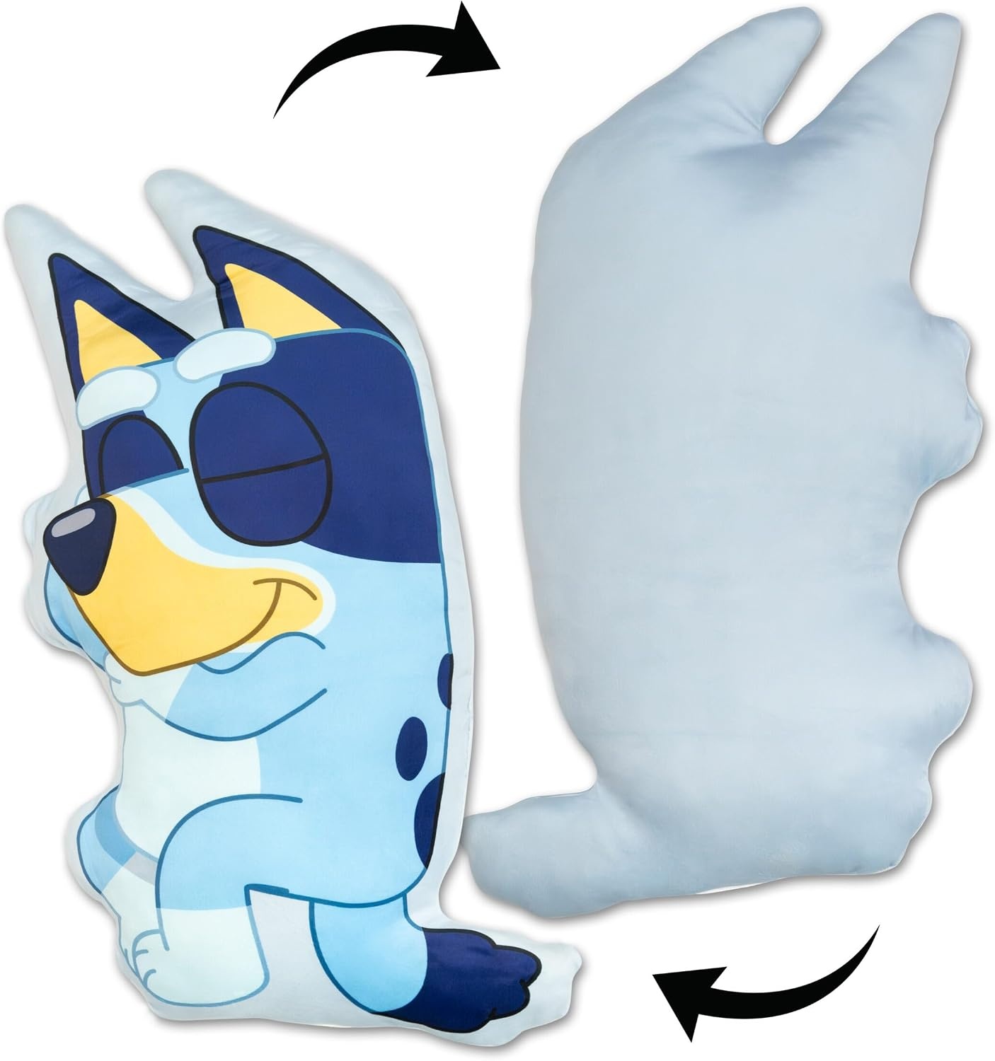 image:imageNorthwest Bluey and Bingo Rainbow Cloud Pal and Throw Blanket Set Soft 50 x 60 Inch Fleece Throw with 24 Inch Character Shaped Pillow Cozy 2Piece Gift Set for Bedroom or TravelBluey Sleeping