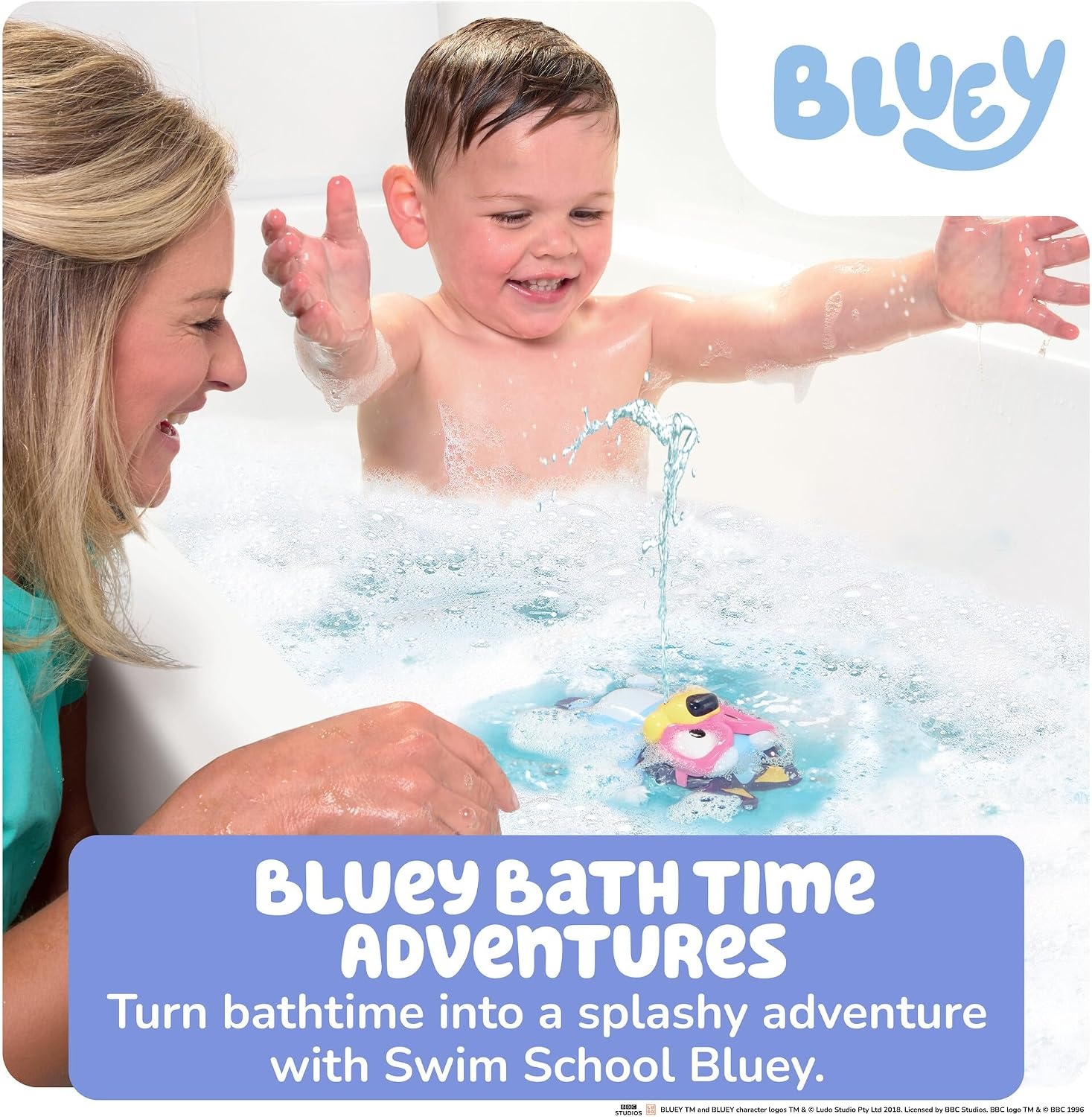 image:imageTOMY Toomies Swim School Bluey Water Toy Floating Fountain Squirt Toy for Bathtub or Pool Summer Toddler Swimming and Bath Toys Ages 18 Months