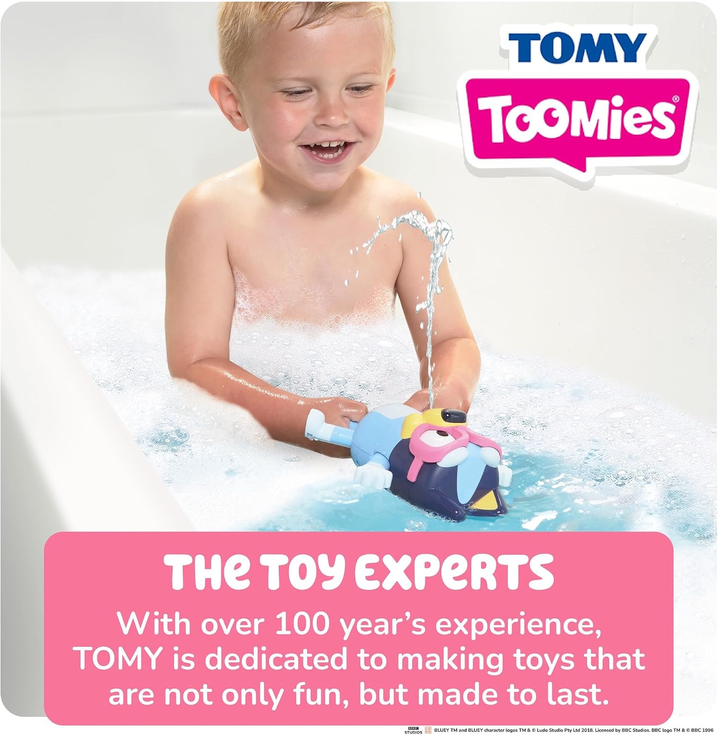 image:imageTOMY Toomies Swim School Bluey Water Toy Floating Fountain Squirt Toy for Bathtub or Pool Summer Toddler Swimming and Bath Toys Ages 18 Months