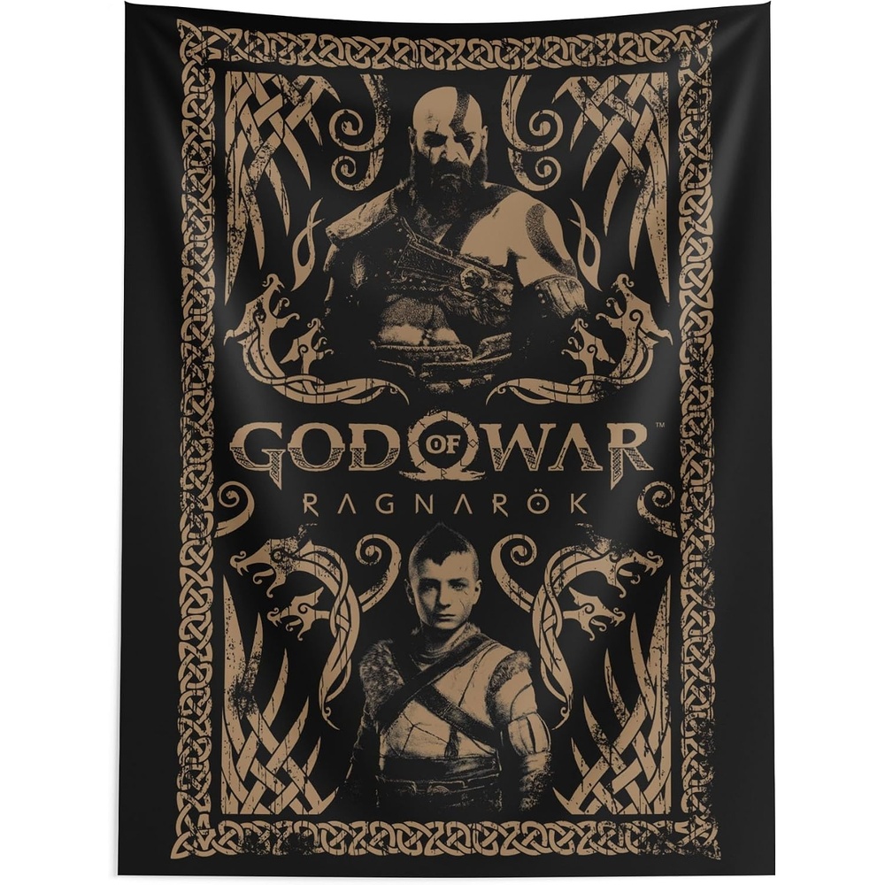 image:imageNorthwest Bluey Happy Explorers Wall Hanging Tapestry Nursery Playroom Decor Lightweight Washable Fade Resistant 40x57 inchesGod Of War Wrath Of The Gods