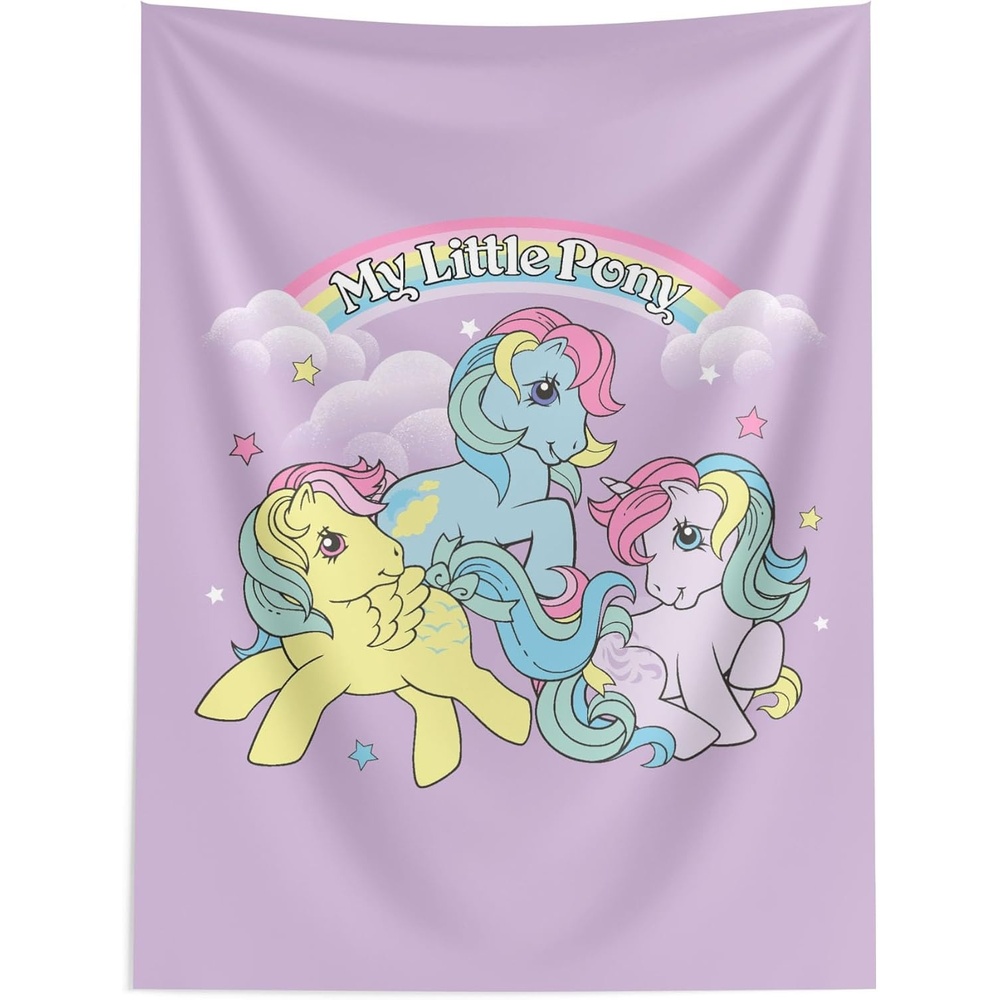 image:imageNorthwest Bluey Happy Explorers Wall Hanging Tapestry Nursery Playroom Decor Lightweight Washable Fade Resistant 40x57 inchesMy Little Pony Pony Friends