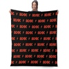 Northwest Bluey Bunny Pup Throw Blanket Oversized Silk Touch Throw, Ultra-Soft Lightweight Fleece Décor, 50 x 70 inches(Acdc – Logo)