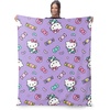 Northwest Bluey Bunny Pup Throw Blanket Oversized Silk Touch Throw, Ultra-Soft Lightweight Fleece Décor, 50 x 70 inches(Hello Kitty Candy Kitty)