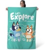 Northwest Bluey Happy Explorers Wall Hanging Tapestry, Nursery Playroom Decor, Lightweight Washable Fade Resistant, 40×57 inches(Bluey Happy Explorers)