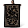 Northwest Bluey Happy Explorers Wall Hanging Tapestry, Nursery Playroom Decor, Lightweight Washable Fade Resistant, 40×57 inches(God Of War Wrath Of The Gods)