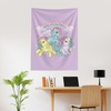 Northwest Bluey Happy Explorers Wall Hanging Tapestry, Nursery Playroom Decor, Lightweight Washable Fade Resistant, 40×57 inches(My Little Pony Pony Friends)