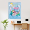 Northwest Bluey Happy Explorers Wall Hanging Tapestry, Nursery Playroom Decor, Lightweight Washable Fade Resistant, 40×57 inches(My Little Pony The Daydreamer)