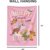 Northwest Bluey Happy Explorers Wall Hanging Tapestry, Nursery Playroom Decor, Lightweight Washable Fade Resistant, 40×57 inches(Peppa Pig Cowgirl)