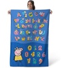 Northwest Bluey Happy Explorers Wall Hanging Tapestry, Nursery Playroom Decor, Lightweight Washable Fade Resistant, 40×57 inches(Peppa Pig Peppa Learns)
