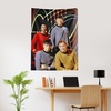 Northwest Bluey Happy Explorers Wall Hanging Tapestry, Nursery Playroom Decor, Lightweight Washable Fade Resistant, 40×57 inches(Star Trek Original Series)