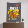 Northwest Bluey Happy Explorers Wall Hanging Tapestry, Nursery Playroom Decor, Lightweight Washable Fade Resistant, 40×57 inches(Tonka Fire Department)