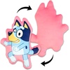 Northwest Bluey and Bingo Rainbow Cloud Pal and Throw Blanket Set, Soft 50 x 60 Inch Fleece Throw with 24 Inch Character Shaped Pillow, Cozy 2-Piece Gift Set for Bedroom or Travel(Bluey and Bingo Rainbow)