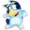 Northwest Bluey and Bingo Rainbow Cloud Pal and Throw Blanket Set, Soft 50 x 60 Inch Fleece Throw with 24 Inch Character Shaped Pillow, Cozy 2-Piece Gift Set for Bedroom or Travel(Bluey and Family Dance)