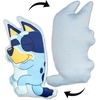 Northwest Bluey and Bingo Rainbow Cloud Pal and Throw Blanket Set, Soft 50 x 60 Inch Fleece Throw with 24 Inch Character Shaped Pillow, Cozy 2-Piece Gift Set for Bedroom or Travel(Bluey Sleeping)