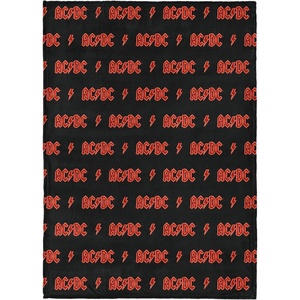 Northwest Bluey Bunny Pup Throw Blanket Oversized Silk Touch Throw, Ultra-Soft Lightweight Fleece Décor, 50 x 70 inches(Acdc – Logo)