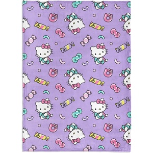 Northwest Bluey Bunny Pup Throw Blanket Oversized Silk Touch Throw, Ultra-Soft Lightweight Fleece Décor, 50 x 70 inches(Hello Kitty Candy Kitty)