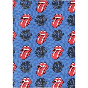 Northwest Bluey Bunny Pup Throw Blanket Oversized Silk Touch Throw, Ultra-Soft Lightweight Fleece Décor, 50 x 70 inches(The Rolling Stones – Checkered)