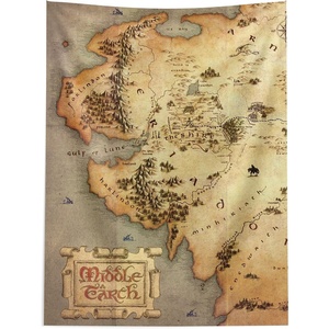 Northwest Bluey Happy Explorers Wall Hanging Tapestry, Nursery Playroom Decor, Lightweight Washable Fade Resistant, 40×57 inches(Lord of the Rings Beyond the Shire)