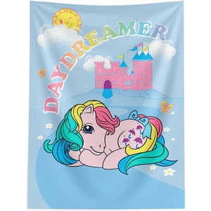 Northwest Bluey Happy Explorers Wall Hanging Tapestry, Nursery Playroom Decor, Lightweight Washable Fade Resistant, 40×57 inches(My Little Pony The Daydreamer)