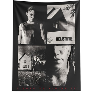 Northwest Bluey Happy Explorers Wall Hanging Tapestry, Nursery Playroom Decor, Lightweight Washable Fade Resistant, 40×57 inches(Playstation The Last Of Us)