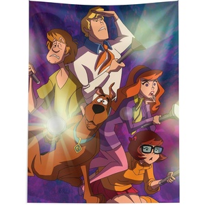 Northwest Bluey Happy Explorers Wall Hanging Tapestry, Nursery Playroom Decor, Lightweight Washable Fade Resistant, 40×57 inches(Scooby Doo Flashlight Scooby)