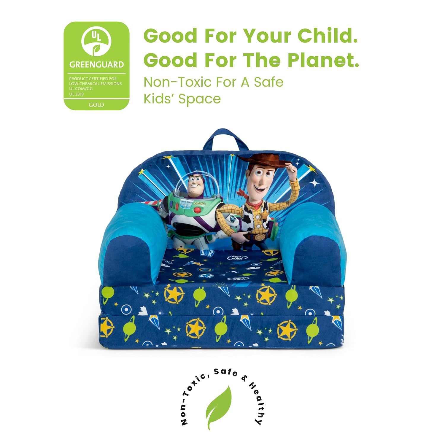 image:imageDelta Children Bluey Cozee Buddy FlipOut Kids Chair BlueToy Story