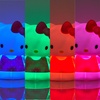 Bluey Bingo Squishy Night Light 6″ LED Soft Mood Lamp for Decor, Kids Bedrooms, Collectors & Gift Giving(Hello Kitty)