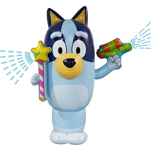 BLUEY Sprinkler for Kids, 48” Inflatable Water Sprinkler Toy for Summer Outdoor Fun, Lawn Sprinkler Toy and Bluey Party Decoration for Kids