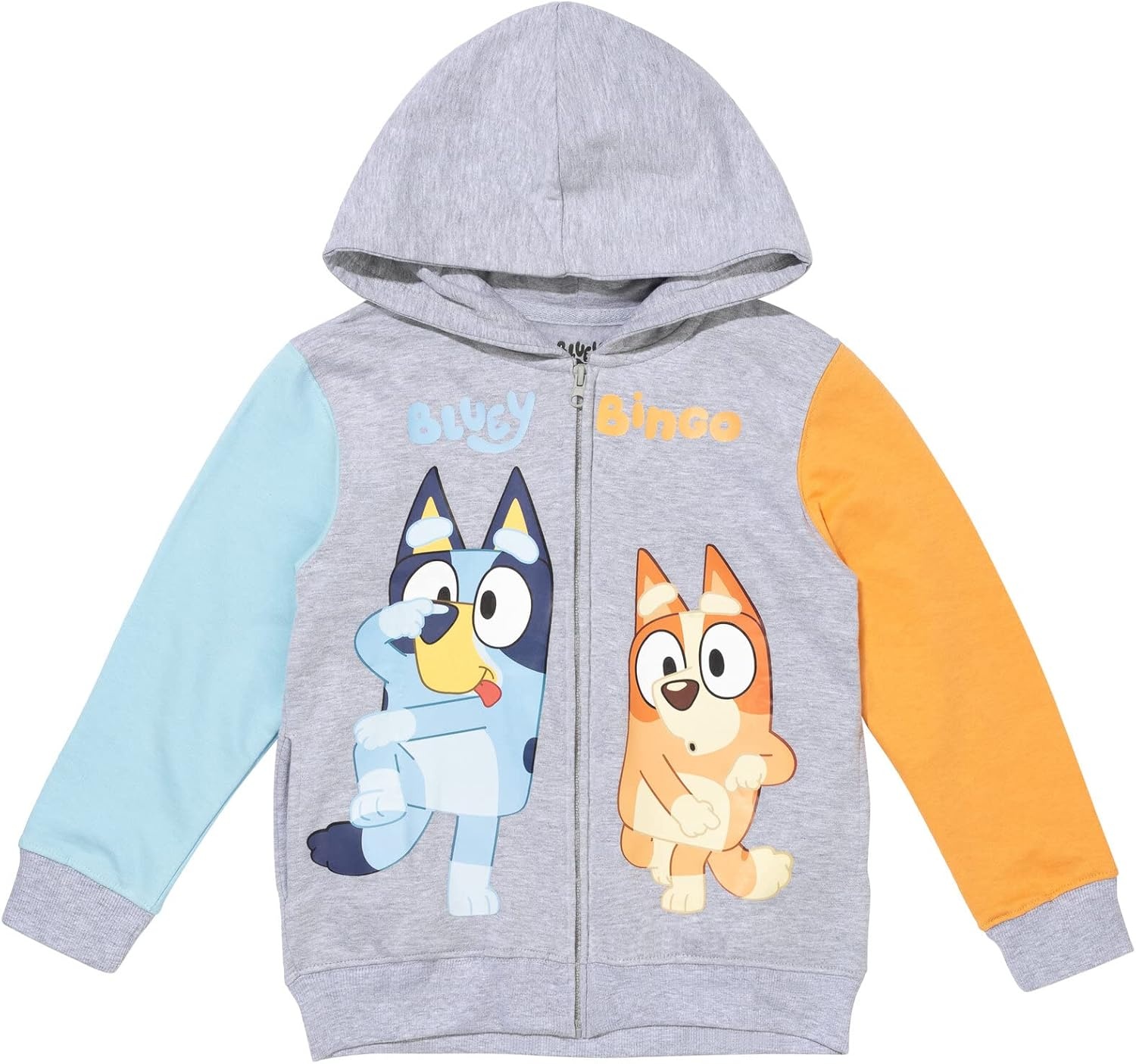 image:imageBluey Fleece ZipUp Hoodie Toddler to Big KidGrey