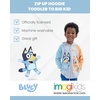 Bluey Fleece Zip-Up Hoodie Toddler to Big Kid(Grey)
