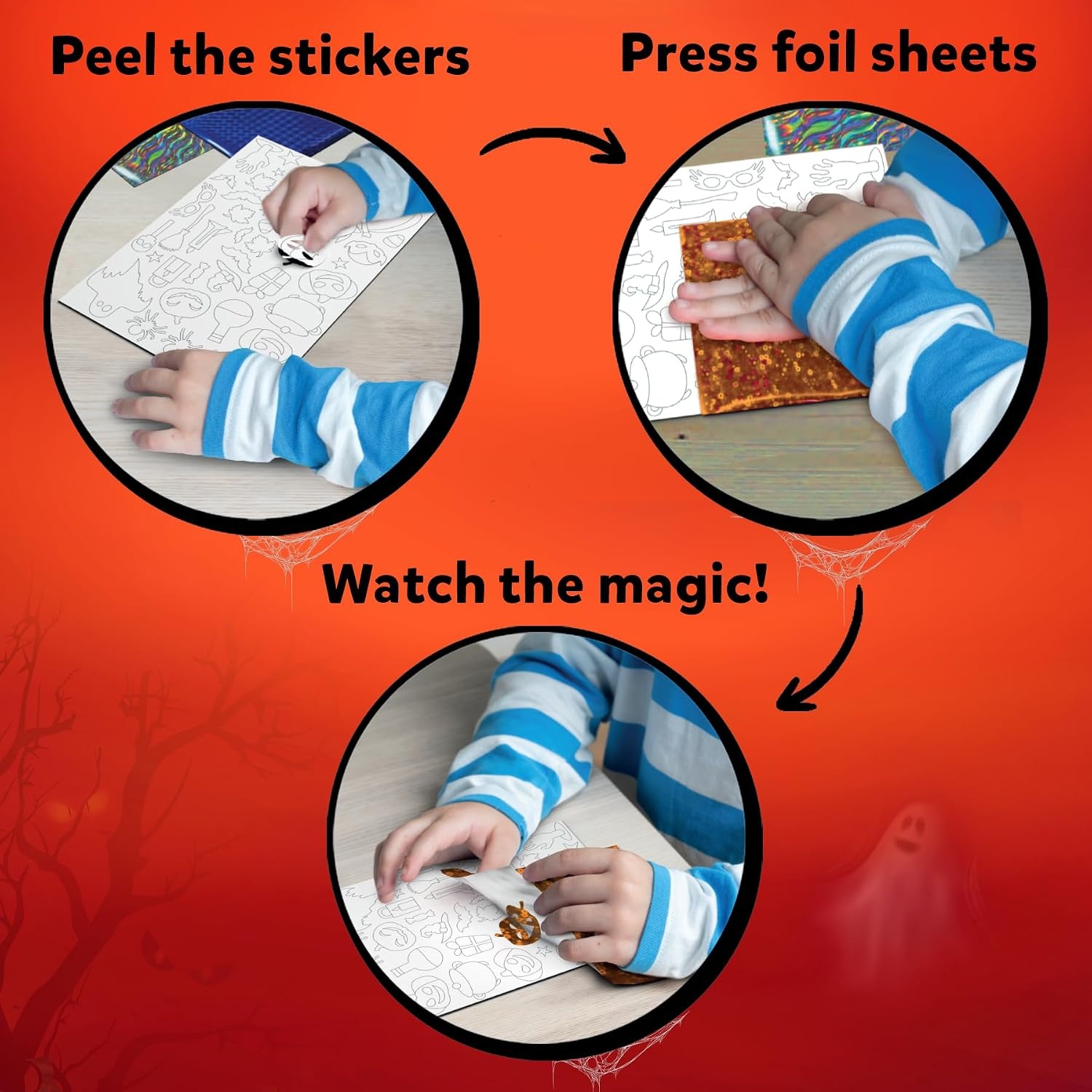 image:imageSkillmatics Foil Fun Disney Princess Foil Art amp Craft Kit Gift for Kids Travel Toy MessFree Sticker Activity DIY Decor For Fans of Cinderella Ariel amp Jasmine Girls amp Boys Ages 4 5 6 7 8Halloween