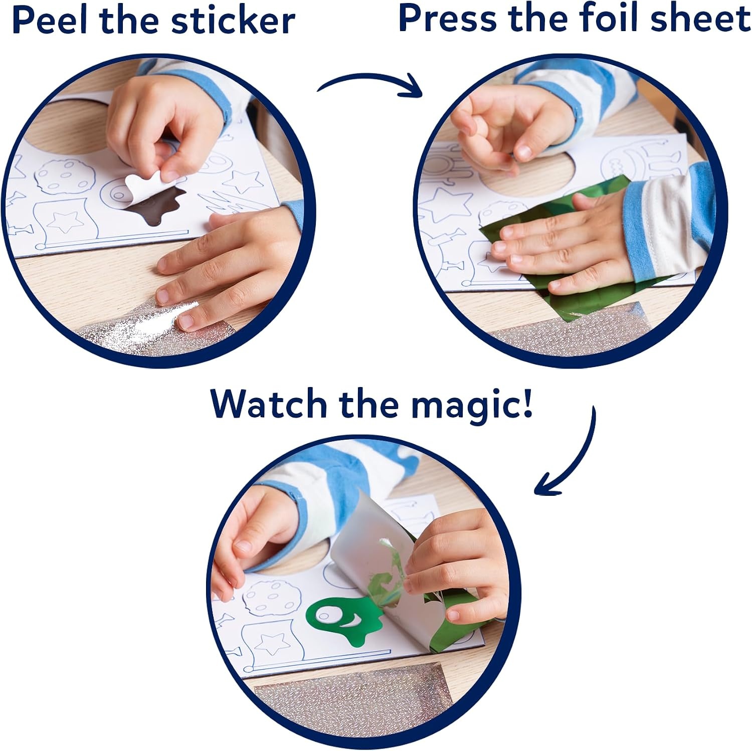 image:imageSkillmatics Foil Fun Disney Princess Foil Art amp Craft Kit Gift for Kids Travel Toy MessFree Sticker Activity DIY Decor For Fans of Cinderella Ariel amp Jasmine Girls amp Boys Ages 4 5 6 7 87 Space