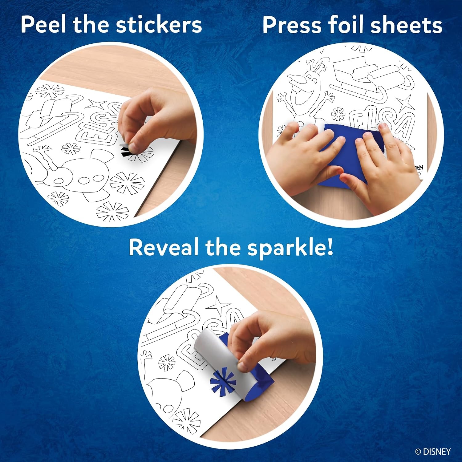 image:imageSkillmatics Foil Fun Disney Princess Foil Art amp Craft Kit Gift for Kids Travel Toy MessFree Sticker Activity DIY Decor For Fans of Cinderella Ariel amp Jasmine Girls amp Boys Ages 4 5 6 7 89 Disney Frozen