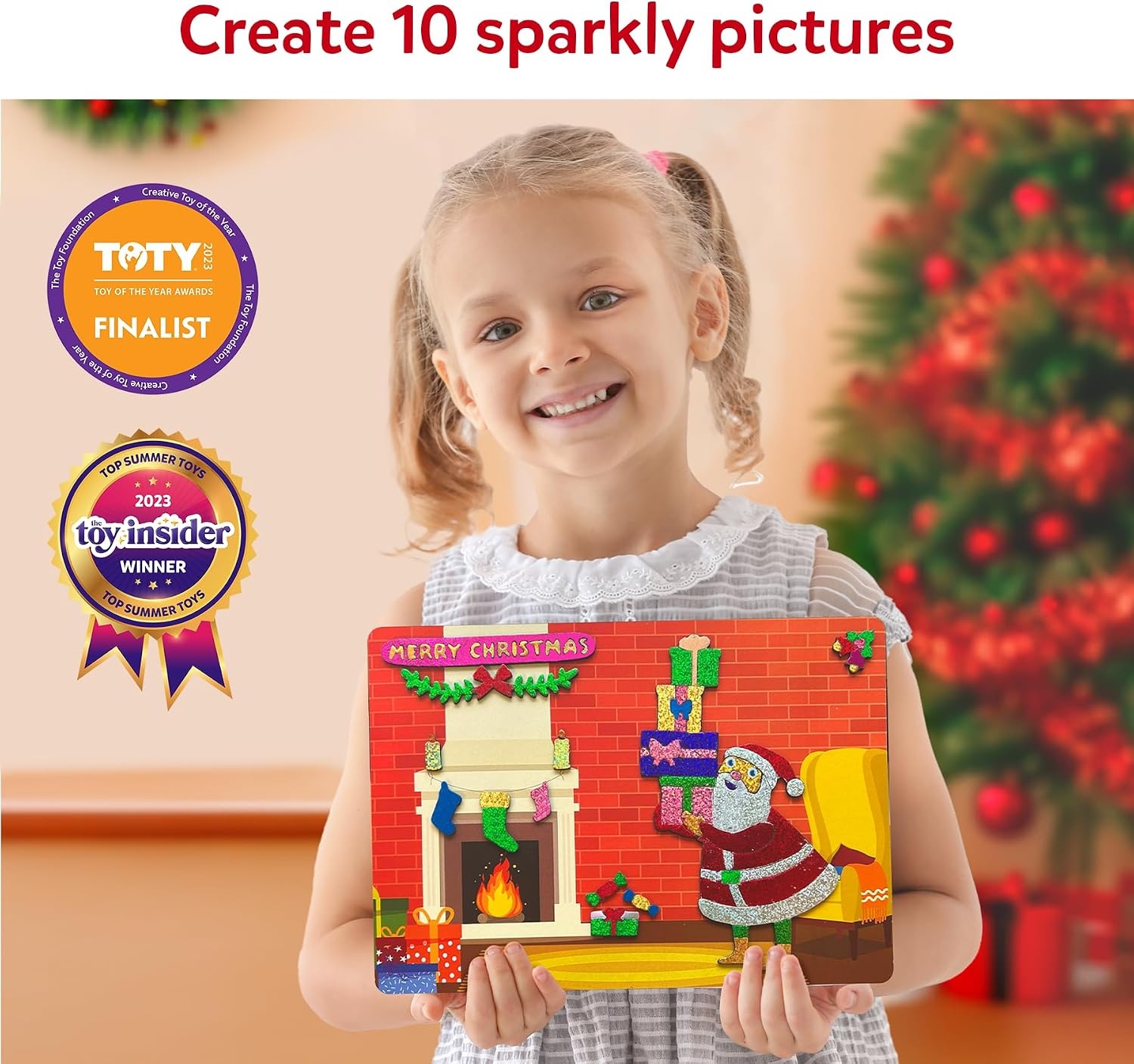 image:imageSkillmatics Foil Fun Disney Princess Foil Art amp Craft Kit Gift for Kids Travel Toy MessFree Sticker Activity DIY Decor For Fans of Cinderella Ariel amp Jasmine Girls amp Boys Ages 4 5 6 7 8Foil Fun Holiday Magic