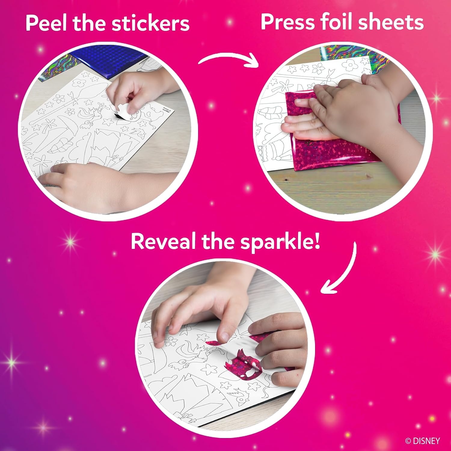 image:imageSkillmatics Foil Fun Disney Princess Foil Art amp Craft Kit Gift for Kids Travel Toy MessFree Sticker Activity DIY Decor For Fans of Cinderella Ariel amp Jasmine Girls amp Boys Ages 4 5 6 7 81 Disney Princess