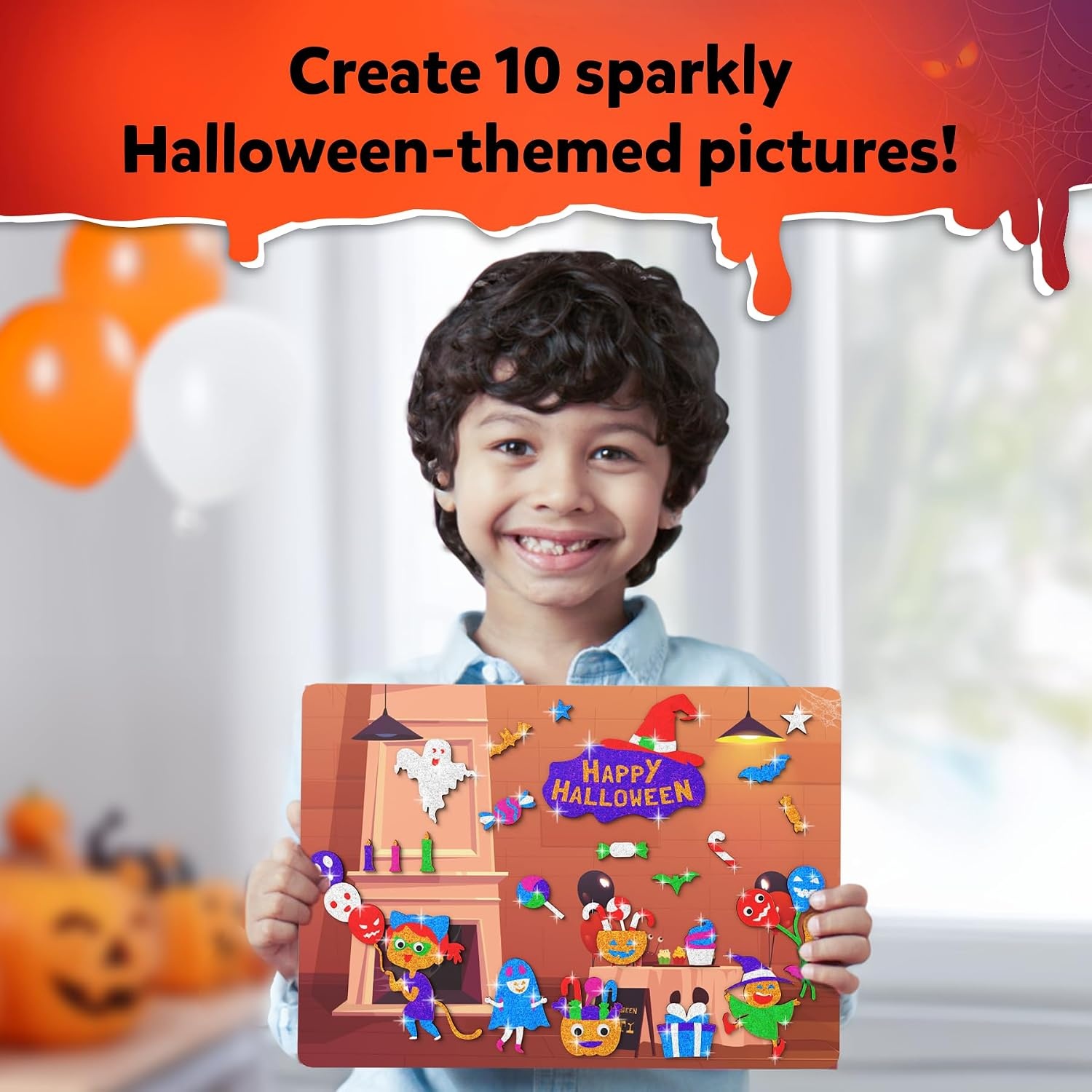 image:imageSkillmatics Foil Fun Disney Princess Foil Art amp Craft Kit Gift for Kids Travel Toy MessFree Sticker Activity DIY Decor For Fans of Cinderella Ariel amp Jasmine Girls amp Boys Ages 4 5 6 7 8Halloween