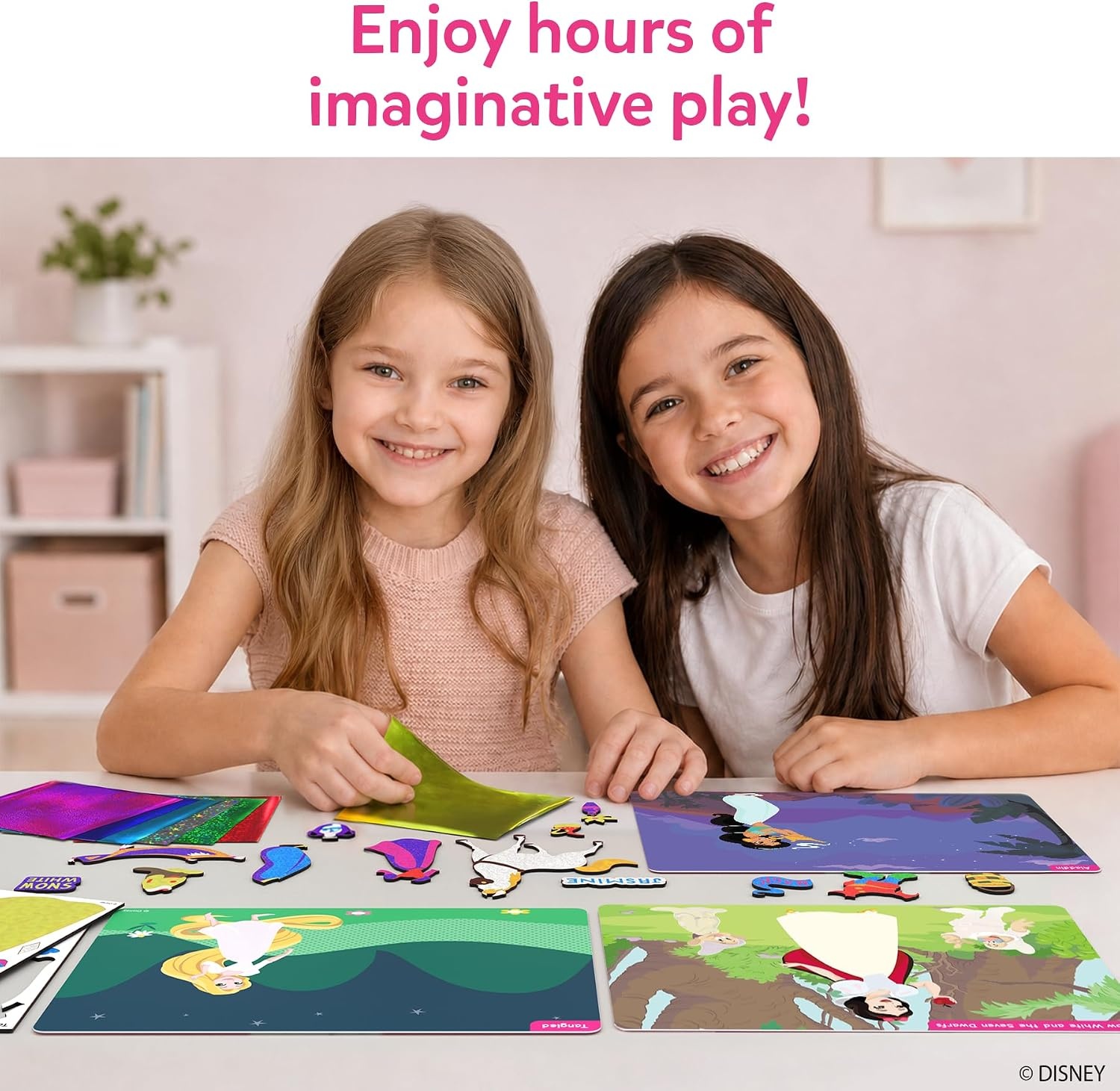 image:imageSkillmatics Foil Fun Disney Princess Foil Art amp Craft Kit Gift for Kids Travel Toy MessFree Sticker Activity DIY Decor For Fans of Cinderella Ariel amp Jasmine Girls amp Boys Ages 4 5 6 7 81 Disney Princess