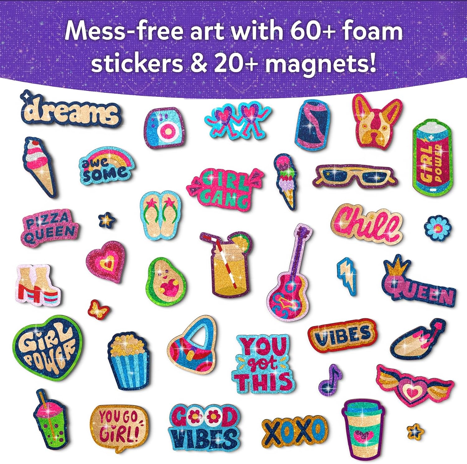 image:imageSkillmatics Foil Fun Disney Princess Foil Art amp Craft Kit Gift for Kids Travel Toy MessFree Sticker Activity DIY Decor For Fans of Cinderella Ariel amp Jasmine Girls amp Boys Ages 4 5 6 7 86 Girl Power