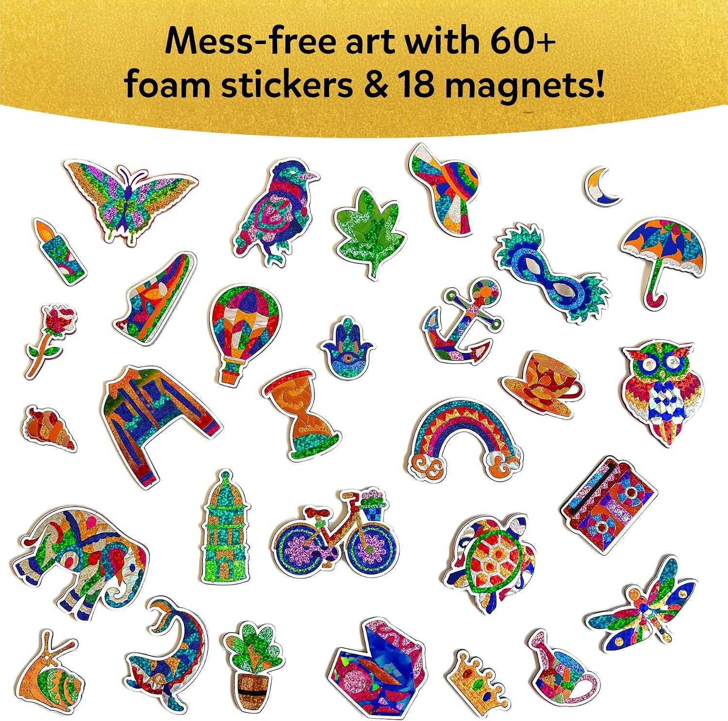 image:imageSkillmatics Foil Fun Disney Princess Foil Art amp Craft Kit Gift for Kids Travel Toy MessFree Sticker Activity DIY Decor For Fans of Cinderella Ariel amp Jasmine Girls amp Boys Ages 4 5 6 7 85 Pretty Patterns
