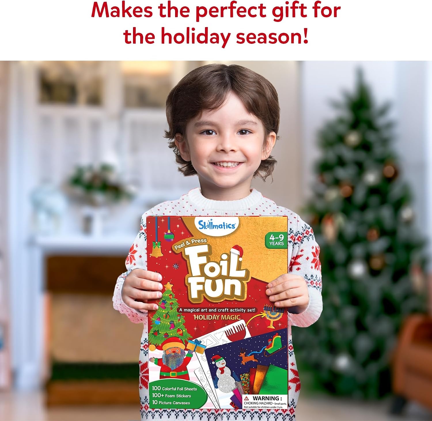 image:imageSkillmatics Foil Fun Disney Princess Foil Art amp Craft Kit Gift for Kids Travel Toy MessFree Sticker Activity DIY Decor For Fans of Cinderella Ariel amp Jasmine Girls amp Boys Ages 4 5 6 7 8Foil Fun Holiday Magic